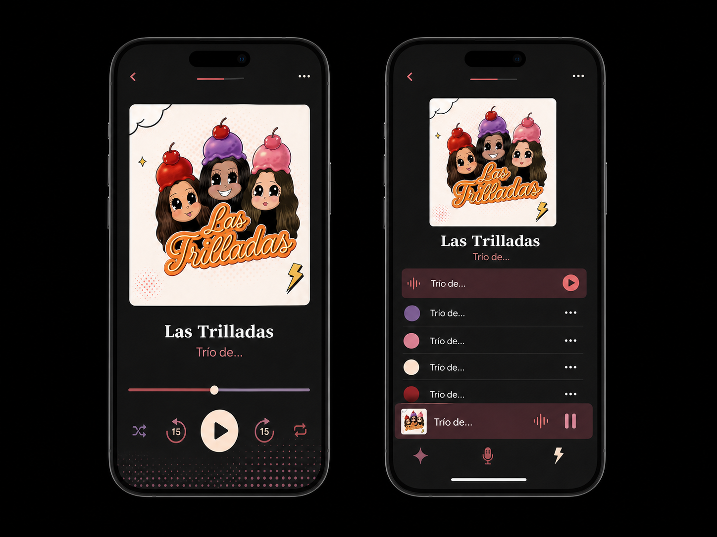 Interfaz conceptual de Las Trilladas